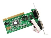 StarTech.com Carte PCI avec 2 Ports Série DB-9 RS232 - UART 16550 - 1x PCI Mâle - 2x RS232 DB-9 Mâle - Adaptateur série - PCI - RS-232 x 2 PCI2S550