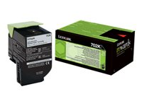 Lexmark 702K - Noir - original - cartouche de toner - pour Lexmark CS310dn, CS310n, CS410dn, CS410dtn, CS410n, CS510de, CS510dte 70C20K0