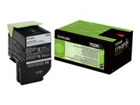 Lexmark 702K - Noir - originale - cartouche de toner - pour Lexmark CS310dn, CS310n, CS410dn, CS410dtn, CS410n, CS510de, CS510dte 70C20K0