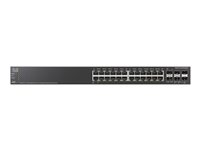 Cisco Small Business SG500X-24 - Commutateur - C3 - Géré - 24 x 10/100/1000 + 4 x 10 Gigabit SFP+ - Montable sur rack SG500X-24-K9-G5