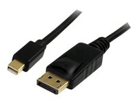 StarTech.com Câble adaptateur Mini DisplayPort vers DisplayPort 1.2 de 2m - Cordon Mini DP à DP avec support HBR2 M/M - DisplayPort 4k - Câble DisplayPort - Mini DisplayPort (M) pour DisplayPort (M) - 2 m - verrouillé - noir MDP2DPMM2M