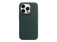 Apple - Coque de protection pour téléphone portable - avec MagSafe - cuir - vert forêt - pour iPhone 14 Pro MPPH3ZM/A