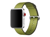 Apple 42mm Woven Nylon Band - Bracelet de montre - 145 - 215 mm - vérification olive foncé - pour Watch (42 mm) MQVQ2ZM/A