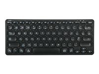 Targus - Clavier - compact, multi-dispositifs, antimicrobien - sans fil - Bluetooth 5.1 - QWERTY - R.-U. - noir - B2B AKB862UK