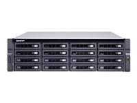 QNAP TS-1677XU-RP - Serveur NAS - 16 Baies - rack-montable - SATA 6Gb/s - RAID 0, 1, 5, 6, 10, 50, JBOD, 60 - RAM 16 Go - Gigabit Ethernet / 10Gbps SFP+ - iSCSI - 3U TS-1677XU-RP-2700-16G