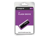 Integral - Clé USB - 32 Go - USB 2.0 - noir INFD32GBBLK