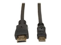 Tripp Lite 3ft HDMI to Mini HDMI Cable with Ethernet Digital Video / Audio Adapter Converter M/M 3' - HDMI avec câble Ethernet - HDMI (M) pour HDMI mini (M) - 91.4 cm - double blindage P571-003-MINI