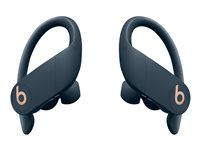 Beats Powerbeats Pro - Véritables écouteurs sans fil avec micro - intra-auriculaire - montage sur l'oreille - Bluetooth - isolation acoustique - marine - pour iPad/iPhone/iPod MV702ZM/A
