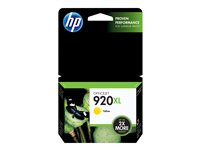 HP 920XL - À rendement élevé - jaune - originale - cartouche d'encre - pour Officejet 6000, 6500, 6500 E709a, 6500A, 6500A E710a, 7000, 7500A CD974AE#BGX