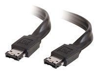 C2G - Câble eSATA - Serial ATA 150/300/600 - eSATA (M) pour eSATA (M) - 2 m - noir 81801