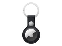 Apple - Étui pour airtag - acier inoxydable, cuir - noir minuit - pour AirTag MMF93ZM/A