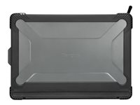 Targus SafePORT Rugged Max - Étui à rabat pour tablette - robuste - polycarbonate durci, polyuréthanne thermoplastique (TPU) - gris - pour Microsoft Surface Pro (Mi-2017), Pro 4, Pro 6, Pro 7 THD495GL