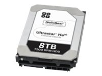HGST Ultrastar He10 HUH721008AL5200 - Disque dur - 8 To - interne - 3.5" - SAS 12Gb/s - 7200 tours/min - mémoire tampon : 256 Mo 0F27356