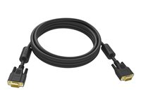 Vision Professional - Câble VGA - HD-15 (VGA) (M) pour HD-15 (VGA) (M) - 2 m - vis moletées - noir TC 2MVGAP/BL