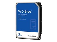 WD Blue WD20EZAZ - Disque dur - 2 To - interne - 3.5" - SATA 6Gb/s - 5400 tours/min - mémoire tampon : 256 Mo WD20EZAZ