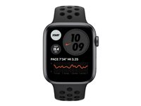 Apple Watch Nike SE (GPS) - 40 mm - espace gris en aluminium - montre intelligente avec bracelet sport Nike - fluoroélastomère - anthracite/noir - taille du bracelet : S/M/L - 32 Go - Wi-Fi, Bluetooth - 30.49 g MYYF2NF/A