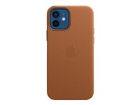 Apple - Coque de protection pour téléphone portable - avec MagSafe - cuir - marron selle - pour iPhone 12, 12 Pro MHKF3ZM/A