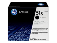 HP 51X - À rendement élevé - noir - originale - LaserJet - cartouche de toner (Q7551X) - pour LaserJet M3027, M3027x, M3035, M3035xs, P3005, P3005d, P3005dn, P3005n, P3005x Q7551X