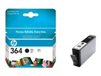 HP 364 - Noir - original - cartouche d'encre - pour Deskjet 35XX; Photosmart 55XX, 55XX B111, 65XX, 65XX B211, 7510 C311, B110, Wireless B110 CB316EE#ABB