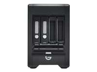 G-Technology G-SPEED Shuttle with ev Series Bay Adapters GSPSTH3ESBEB240004BBB - Baie de disques - 24 To - 4 Baies - HDD 12 To x 2 - Thunderbolt 3 (externe) 0G10147
