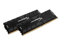 HyperX Predator - DDR4 - kit - 16 Go: 2 x 8 Go - DIMM 288 broches - 2400 MHz / PC4-19200 - CL12 - 1.35 V - mémoire sans tampon - non ECC - noir HX424C12PB3K2/16