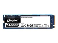 Kingston A2000 - SSD - chiffré - 500 Go - interne - M.2 2280 - PCIe 3.0 x4 (NVMe) - AES 256 bits SA2000M8/500G