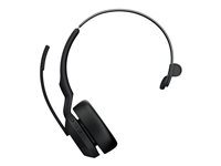Jabra Evolve2 55 MS Mono - Micro-casque - sur-oreille - Bluetooth - sans fil - Suppresseur de bruit actif - USB-C - noir - Certifié pour Microsoft Teams 25599-899-899