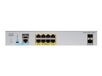 Cisco Catalyst 2960L-8PS-LL - Commutateur - Géré - 8 x 10/100/1000 + 2 x Gigabit SFP (liaison montante) - de bureau, Montable sur rack - PoE+ (67 W) WS-C2960L-8PS-LL