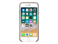 Apple - Coque de protection pour téléphone portable - cuir - taupe - pour iPhone 7, 8 MQH62ZM/A