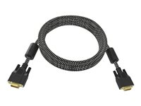 Vision Professional Premium Braided - Câble VGA - HD-15 (VGA) (M) pour HD-15 (VGA) (M) - 2 m - vis moletées TC 2MVGAP/HQ