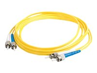 C2G ST-ST 9/125 OS1 Duplex Singlemode PVC Fiber Optic Cable (LSZH) - Câble réseau - mode unique ST (M) pour mode unique ST (M) - 2 m - fibre optique - duplex - 9 / 125 micromètres - OS1 - sans halogène - jaune 85560