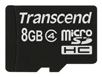 Transcend - Carte mémoire flash - 8 Go - Class 4 - micro SDHC TS8GUSDC4