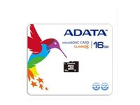 ADATA - Carte mémoire flash (adaptateur microSDHC - SD inclus(e)) - 16 Go - Class 4 - micro SDHC AUSDH16GCL4-RA1