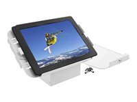 Compulocks Space 45° iPad Mini Wall Mount / Counter Top Kiosk White - Boîtier - Anti-vol - pour tablette - aluminium - blanc - montable sur mur, support pour ordinateur de bureau - pour Apple iPad mini 2 (2e génération); 3 (3ème génération); 4 (4ème génération) 101W235SMENW