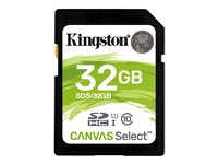 Kingston Canvas Select - Carte mémoire flash - 32 Go - UHS-I U1 / Class10 - SDHC UHS-I SDS/32GB