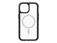 OtterBox Defender Series XT - ProPack Packaging - coque de protection pour téléphone portable - robuste - compatibilité avec MagSafe - polycarbonate, caoutchouc synthétique, 50 % de plastique recyclé - cristal noir - pour Apple iPhone 14 77-90116