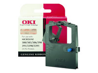 OKI - Noir - ruban d'impression - pour Microline 3390, 3391, 380, 385, 390, 390 Elite, 391 09002309