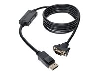 Tripp Lite Câble DisplayPort vers VGA HD-15 actif (M/M) 3,05 m - Câble d'écran - DisplayPort (M) pour HD-15 (VGA) (M) - 3.05 m - verrouillé - noir P581-010-VGA
