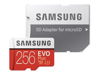 Samsung EVO Plus MB-MC256G - Carte mémoire flash (adaptateur microSDXC vers SD inclus(e)) - 256 Go - UHS-I U3 / Class10 - microSDXC UHS-I MB-MC256GA/EU
