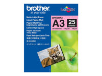 Brother BP - Mat - A3 (297 x 420 mm) - 145 g/m² - 25 feuille(s) papier - pour Brother HL-J6000, MFC-J2340, J3540, J3940, J5340, J5630, J6583, J6983, J6995, J6997, J6999 BP60MA3