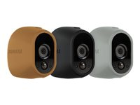 Arlo Replaceable Skins - Housse de protection pour appareil photo - gris, noir, brun (pack de 3) - pour Arlo VMS3130, VMS3230, VMS3330, VMS3430, VMS3530 VMA1200D-10000S