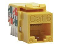 Tripp Lite Cat6/Cat5e 110 Punch Down Keystone Jack - Prise modulaire - RJ-45 - jaune N238-001-YW