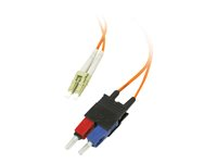 C2G Low-Smoke Zero-Halogen - Cordon de raccordement - LC multi-mode (M) pour SC multi-mode (M) - 1 m - fibre optique - 62,5 / 125 microns - orange 85255