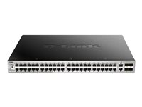 D-Link DGS 3130-54PS - Commutateur - L3 Lite - Géré - 48 x 10/100/1000 (PoE) + 2 x 10 Gigabit Ethernet + 4 x 10 Gigabit SFP+ (370 W) DGS-3130-54PS/E