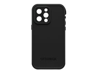 OtterBox FRE - Boîtier de protection coque de protection pour téléphone portable - compatibilité avec MagSafe - 50 % de plastique recyclé, 25 % de plastique recyclé provenant de l'océan - noir - pour Apple iPhone 14 Pro Max 77-90199