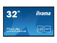 iiyama ProLite LH3246HS-B1 - Classe de diagonale 32" (31.5" visualisable) écran LCD rétro-éclairé par LED - signalisation numérique - 1080p (Full HD) 1920 x 1080 - noir mat LH3246HS-B1