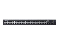 Dell Networking N1548P - Commutateur - C2+ - Géré - 48 x 10/100/1000 + 4 x 10 Gigabit SFP+ - flux d'air de l'avant vers l'arrière - Montable sur rack - PoE+ (30.8 W) 210-AEWB