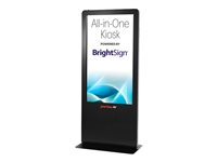 Peerless-AV All-in-One Kiosk Powered by BrightSign - Classe 55" écran plat LCD - signalisation numérique - avec écran tactile (multi-touches) - 1080p (Full HD) 1920 x 1080 - noir brillant KIPICT555
