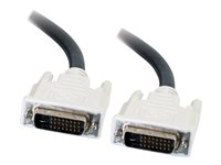 C2G DVI-D M/M Dual Link Digital Video Cable - Câble DVI - DVI-D (M) pour DVI-D (M) - 50 cm - noir 81187