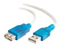 C2G USB Active Extension Cable - Rallonge de câble USB - USB (M) pour USB (F) - USB 2.0 - 5 m - actif - beige 81665